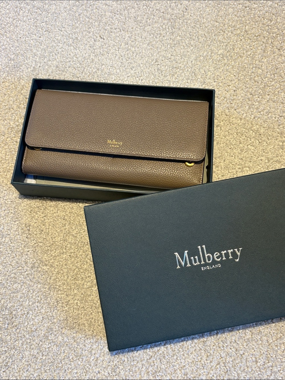 Mulberry Brown Leather Continental Wallet